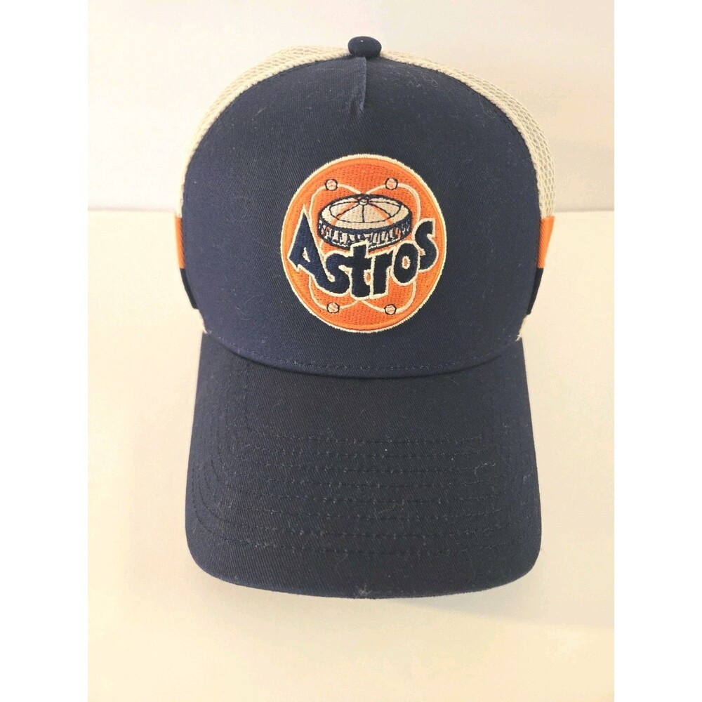 Houston Astros Fanatics Cooperstown Trucker Hat Inherited Side Stripe Cap Retro